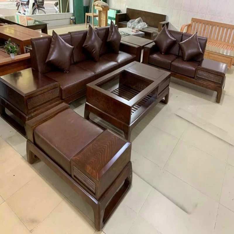 Bộ sofa gỗ GTL SF001 - Ảnh 3
