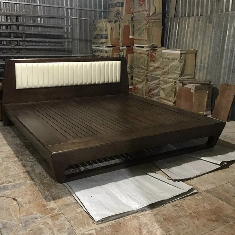 Giường ngủ gỗ cao cấp bọc da GTL GN004 - Ảnh 3